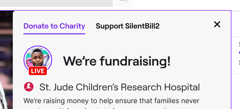 solid reason to donate on Twitch